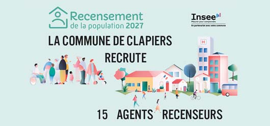 La Commune recrute 15 agents recenseurs