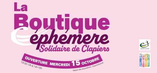 La boutique éphémère ouvre ses portes