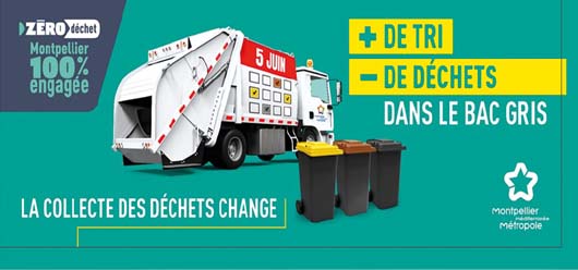 Calendrier de collecte des déchets assuré par 3M