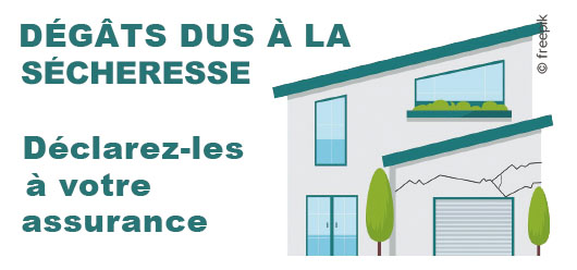 Sécheresse : déclarez vos dommages auprès de la Mairie