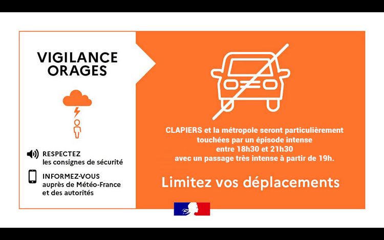 Episode orageux : Point sur la situation