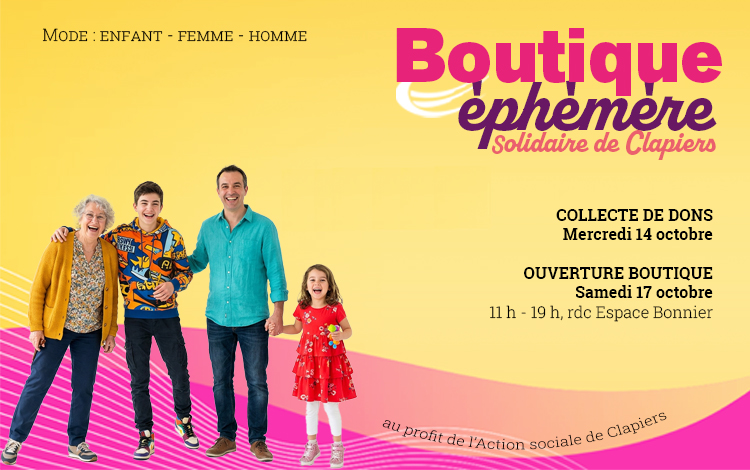 Dernier jour de collecte pour la Boutique éphémère