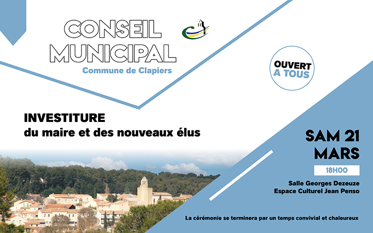 Conseil municipal : séance d'investiture