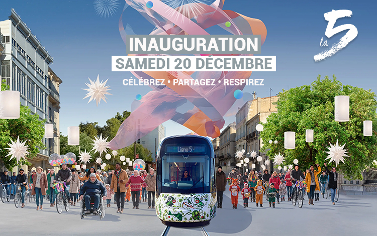 Inauguration Ligne 5 à Clapiers
