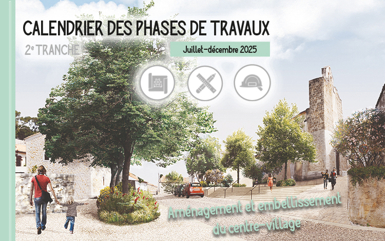 Information sur les travaux d’aménagement et embellissement du centre-village